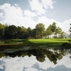 Water comes into play on several holes at Fallen Oak G.C. in Saucier.